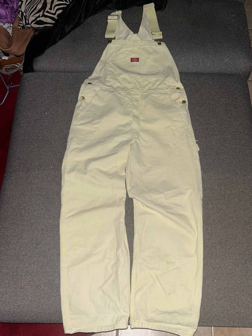 Rare Y2K Dickies Light Yellow Baggy Carpenter Overalls